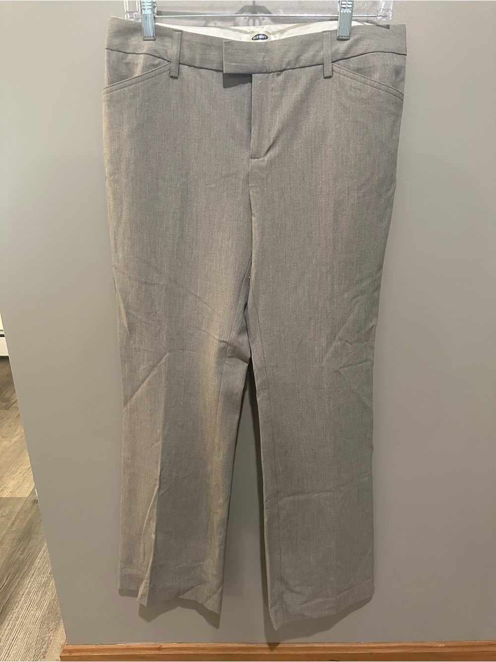 Old Navy Womans Light Gray Dress Pants - Straight Leg